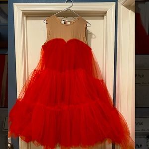 Lanvin for H&M Red Tulle Dress